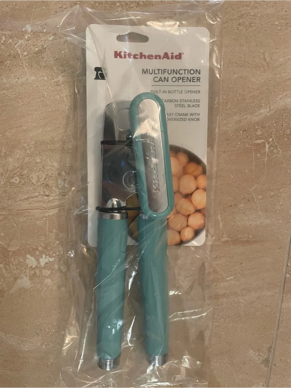 KitchenAid Mineral Water Blue Multi-Use Can Opener with Bottle Opener